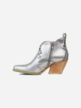 Immaculate Vegan - A Perfect Jane Atlantis Vegan Apple Leather Ankle Boots | Silver