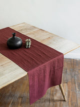 Immaculate Vegan - AmourLinen Linen table runner in Terracotta 40x150 cm / 16x59" / Terracotta