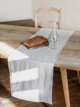 Immaculate Vegan - AmourLinen Linen table runner in Cream 40x250 cm / 16x98" / Cream
