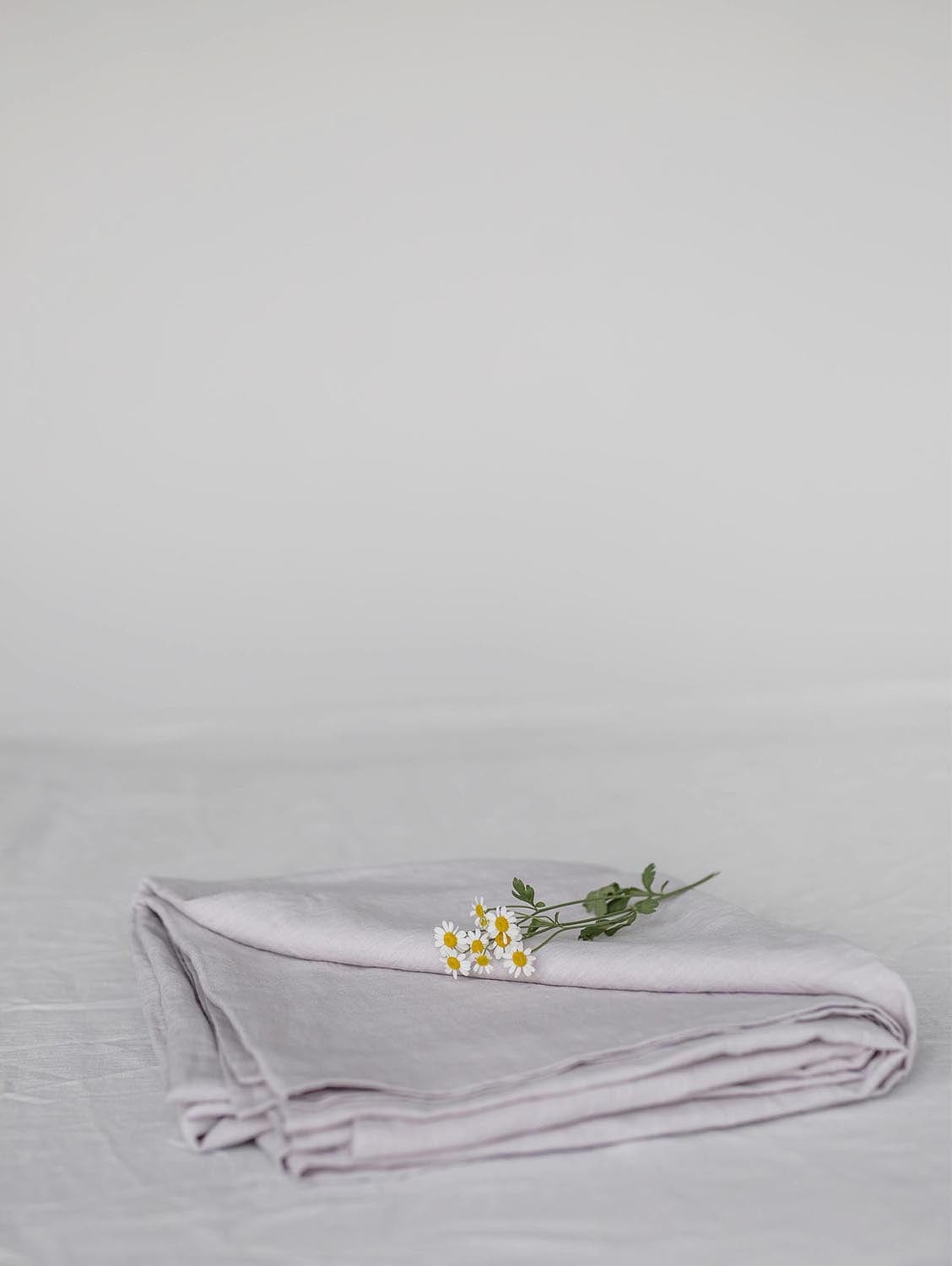 Linen Flat Sheet Cream Immaculate Vegan