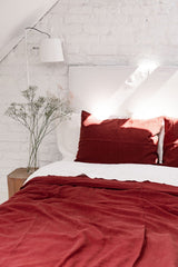 Immaculate Vegan - AmourLinen Linen bedding set in Terracotta