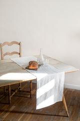 Immaculate Vegan - AmourLinen Linen table runner in Cream