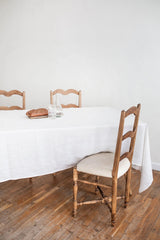 Immaculate Vegan - AmourLinen Linen tablecloth in White