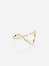 Immaculate Vegan - Ana Dyla Avantgarde Recycled 14ct Gold Ring 17