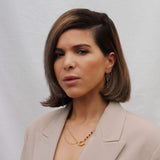 Immaculate Vegan - Ana Dyla Asya Recycled 925 Sterling Silver Garnet Earrings | Gold Vermeil