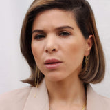 Immaculate Vegan - Ana Dyla Asya Recycled 925 Sterling Silver Garnet Earrings | Gold Vermeil