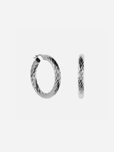 Immaculate Vegan - Ana Dyla Luma Recycled 925 Sterling Silver Hoop Earrings