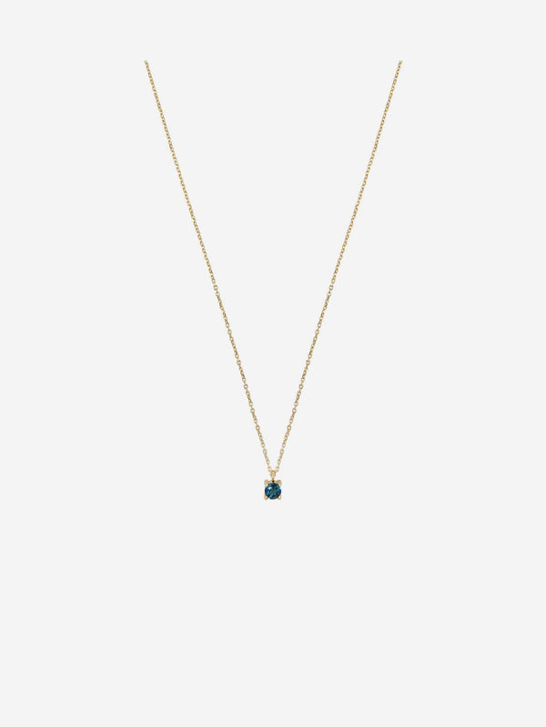 Ana Dyla Niamh Recycled 925 Sterling Silver London Topaz Necklace | Gold Vermeil