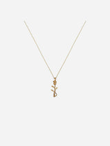 Immaculate Vegan - Ana Dyla Rose Recycled 925 Sterling Silver Pendant | Gold Vermeil