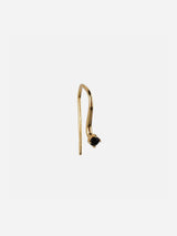 Immaculate Vegan - Ana Dyla Serendipity Recycled 925 Sterling Silver Black Spinel Earring | Gold Vermeil