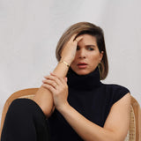 Immaculate Vegan - Ana Dyla Zora Recycled 925 Sterling Silver Bracelet | Gold Vermeil