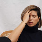 Immaculate Vegan - Ana Dyla Zora Recycled 925 Sterling Silver Bracelet | Gold Vermeil