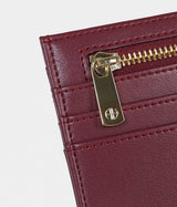 Immaculate Vegan - ASHOKA Paris Porte-cartes zippé Apple Skin Bordeaux