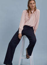 Immaculate Vegan - Baukjen Imken LENZING™ ECOVERO™ Jersey Pintuck Blouse | Powder Pink