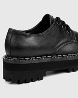 Immaculate Vegan - Bohema Chunky Derbs Boy Black Vegea grape leather Derby