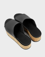 Immaculate Vegan - Bohema Geigi Flatforms grape leather sandals