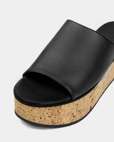 Immaculate Vegan - Bohema Geigi Flatforms grape leather sandals