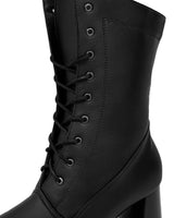 Immaculate Vegan - Bohema High Boots Black cactus leather boots