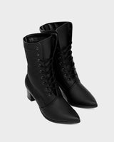 Immaculate Vegan - Bohema High Boots Black cactus leather boots