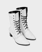 Immaculate Vegan - Bohema High Boots White cactus leather boots