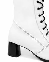 Immaculate Vegan - Bohema High Boots White cactus leather boots