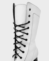 Immaculate Vegan - Bohema High Boots White cactus leather boots