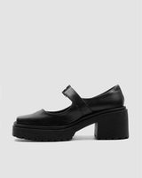 Immaculate Vegan - Bohema Squared Pumps Black made of Grape Leather