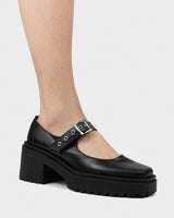 Immaculate Vegan - Bohema Squared Pumps Black made of Grape Leather