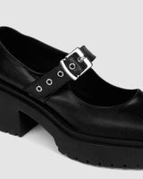 Immaculate Vegan - Bohema Squared Pumps Black made of Grape Leather