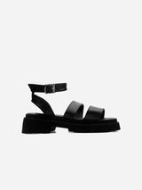 Immaculate Vegan - Bohema Strappy Desserto® Cactus Leather Sandals | Black UK3.5 / EU36 / US5.5