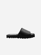 Immaculate Vegan - Bohema Desserto® Cactus Leather Vegan Flat Slides | Black UK8.5 / EU41 / US10.5