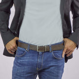 Immaculate Vegan - Canussa Reversible Vegan Leather Belt | Navy Blue & Brown