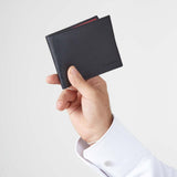 Immaculate Vegan - Canussa Slim Bifold Vegan Leather Wallet | Black & Red