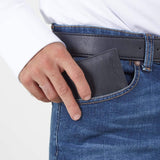 Immaculate Vegan - Canussa Slim Bifold Vegan Leather Wallet | Black & Red