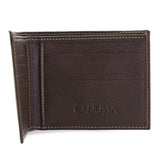 Immaculate Vegan - Canussa Slim Bifold Vegan Leather Wallet | Dark Brown