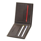 Immaculate Vegan - Canussa Slim Bifold Vegan Leather Wallet | Dark Brown