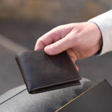 Immaculate Vegan - Canussa Slim Bifold Vegan Leather Wallet | Dark Brown