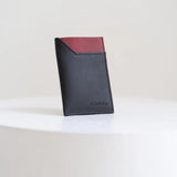 Immaculate Vegan - Canussa Slim Vegan Leather Cardholder | Black & Red