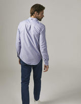 Immaculate Vegan - Cut & Pin Cotton Slim Fit Oxford Shirt | Navy