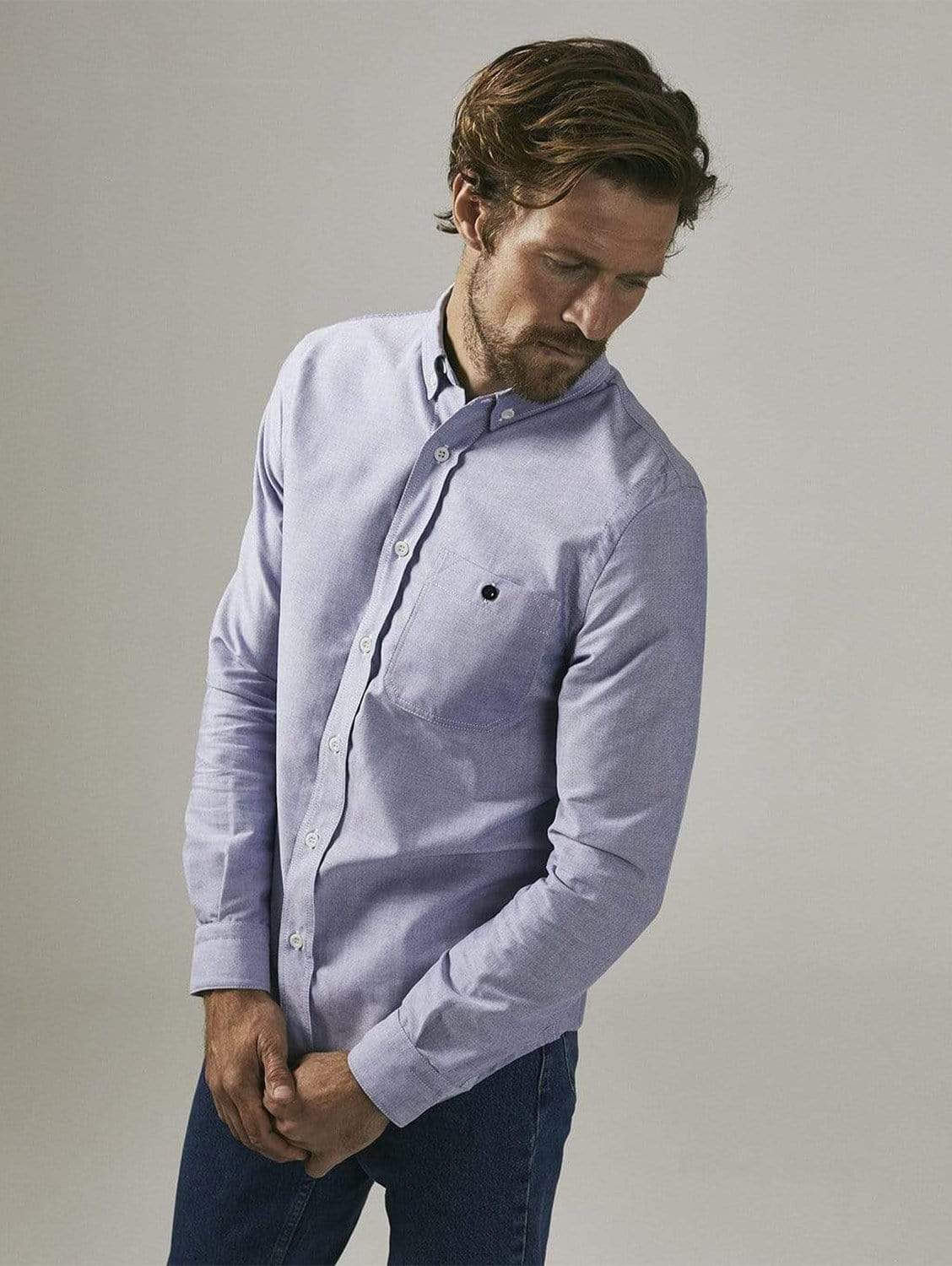 Slim-Fit Cotton Oxford Shirt