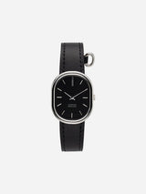 Immaculate Vegan - Cyssan CYS1 Stainless Steel & Black Dial Watch | Black Vegan Leather Strap