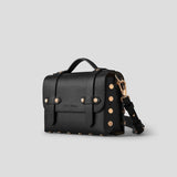 Immaculate Vegan - FRIDA ROME The WEEK/END Cactus Leather Vegan Studded Crossbody Bag | Black