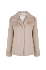 Immaculate Vegan - Issy London SIGNATURE Ava Recycled Faux Fur Jacket Pale Blush