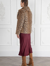Immaculate Vegan - Issy London SIGNATURE Lena Recycled Faux Fur Jacket Leopard