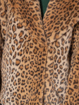 Immaculate Vegan - Issy London SIGNATURE Lena Recycled Faux Fur Jacket Leopard