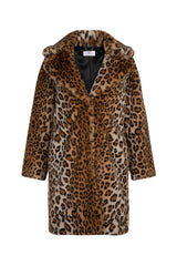 Immaculate Vegan - Issy London SIGNATURE Loretta Recycled Faux Fur Coat Leopard