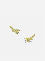 Immaculate Vegan - Fairtrade Yellow Gold Magpie Stud Earrings | 18ct