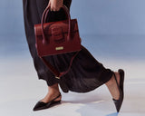 Immaculate Vegan - Kaila Katherine Kensington  Cactus Leather Vegan Bag | Red