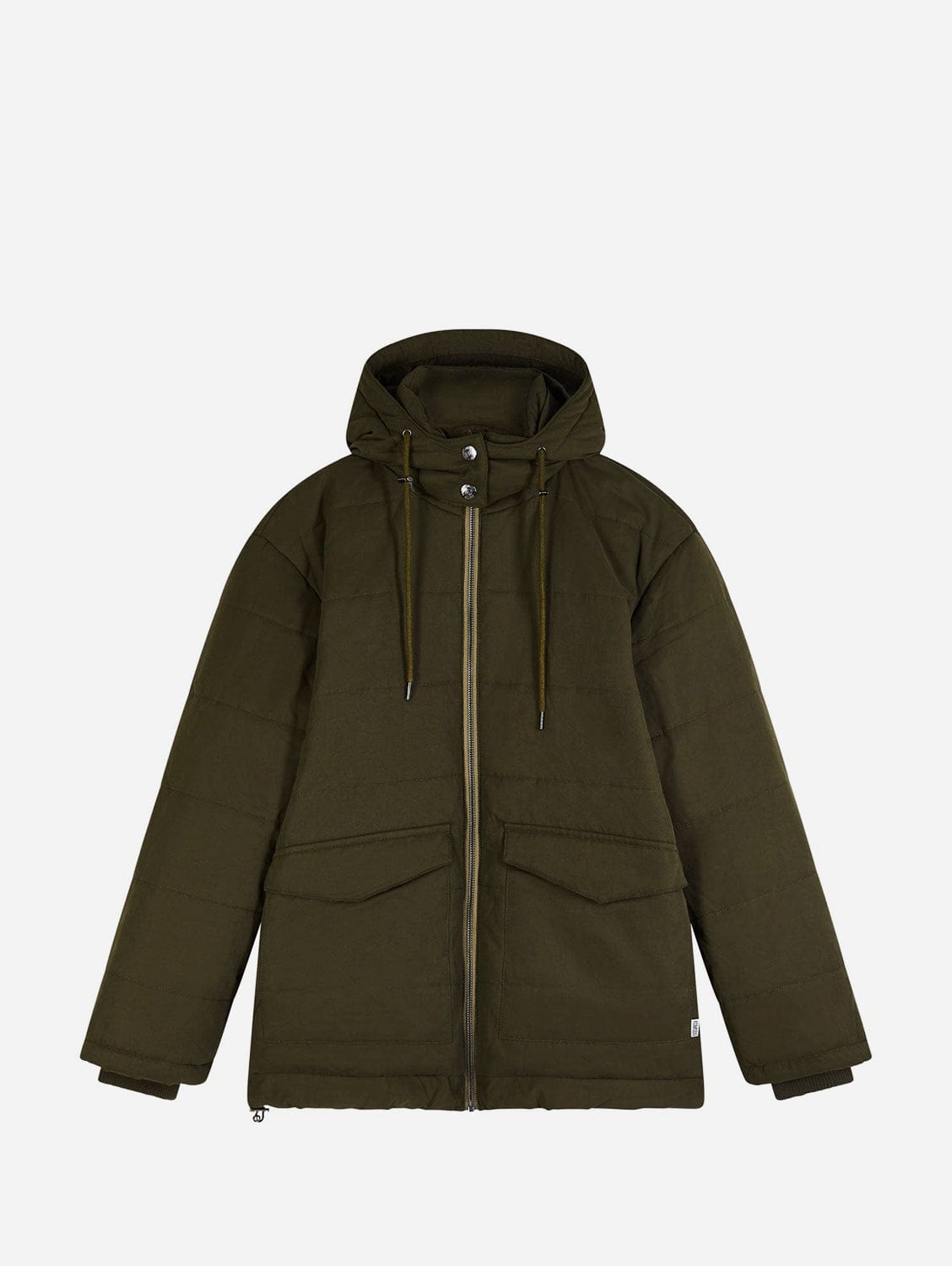 Dai Women's Recycled PET & Organic Cotton Puffer Jacket | Khaki