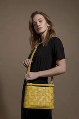 Immaculate Vegan - La Bante Bella Mustard Vegan Mini Crossbody Bag